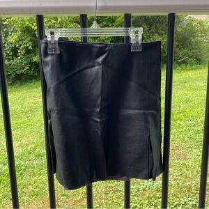 EUC Black XS a pleather skirt